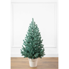 Штучна ялинка Віденська SIGA GROUP лита в горщику 0.9 м блакитний