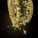 Світлодіодна гірлянда-нитка зелений дріт 600 LED Роса D-Top-4 USB на котушці з пультом крапля 20 м теплий білий