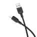 Кабель USB/Apple Lightning 1 м BOROFONE BX113 Lenny 2.4 А чорний