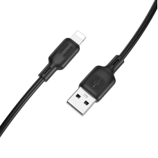 Кабель USB/Apple Lightning 1 м BOROFONE BX113 Lenny 2.4 А чорний