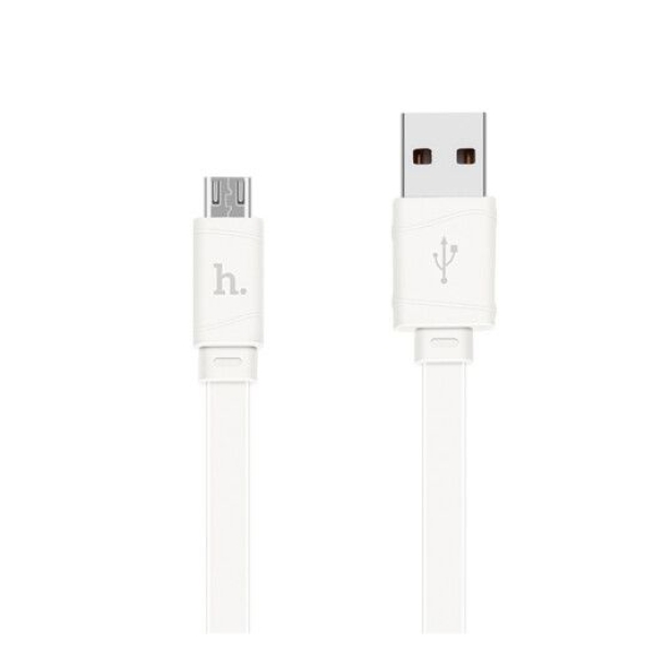 Кабель USB/microUSB 1 м HOCO X5 Bamboo 2.4 А білий