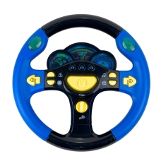 Інтерактивна іграшка Кермо Limo Toy 7044 зі звуковими та світловими ефектами 25 см синій з чорним