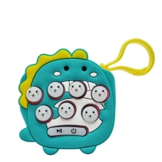 Іграшка брелок Поп-Іт міні електронна приставка №6 блакитний з білим