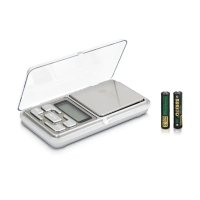 Ваги ювелірні електронні до 200 г BITEK BT-1724 точність 0.01 г сріблястий