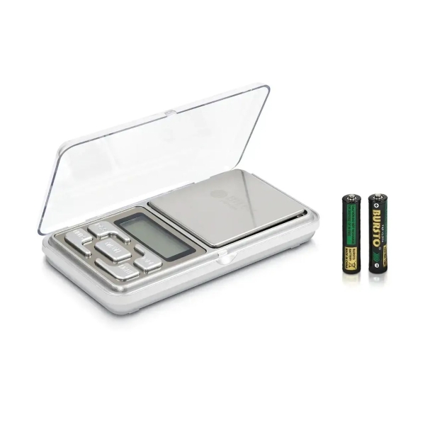 Ваги ювелірні електронні до 200 г BITEK BT-1724 точність 0.01 г сріблястий