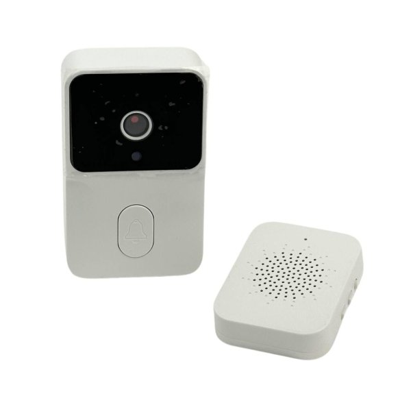 Дверний дзвінок WiFi Smart Doorbell M6 з камерою нічного бачення акумулятор білий