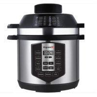 Мультиварка-скороварка-аерогриль Vilgrand VMC1057P 1500 Вт 6 л чорний зі сріблястим