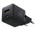 Зарядний пристрій з кабелем Type-C+USB/Type-C 1 м Baseus Palm Fast Charger 30 W 12 V 2.5 А чорний