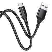 Кабель USB/micro-USB 1 м BOROFONE BX54 Ultra Bright 2.4 A чорний