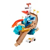 Іграшковий набір Автомобільний трек Полювання на акулу Hot Wheels різнобарвний