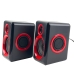Колонки для комп'ютера FT-165 акустична система чорний з червоним