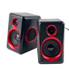 Колонки для комп'ютера FT-165 акустична система чорний з червоним