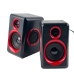 Колонки для комп'ютера FT-165 акустична система чорний з червоним