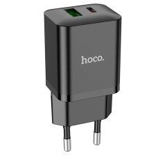 Зарядний блок живлення USB+Type-C HOCO N28 Founder 20 W 12 V 1.67 A чорний