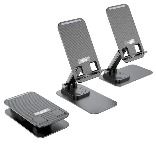 Тримач настільний Hoco PH50 Ivey folding rotatable desktop holder Black new