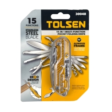 Мультитул 15в1 Tolsen нержавіюча сталь універсальний жовтий