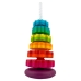 Іграшкова пірамідка Rainbow Tower 17403 шестерні пластик 6 кілець 41 см різнобарвний