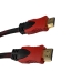 Кабель HDMI/HDMI 1.5 м чорний з червоним