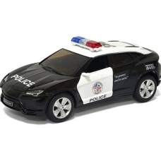 Іграшкова машинка моделька KiNSMART KT5386WP Lamborghini Urus Police метал 12 см інерційна чорний