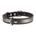 Нашийник для собак L світловідбиваючий Collar 02981 шкіра 35 мм 48-63 см чорний