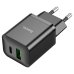 Зарядний блок живлення USB+Type-C HOCO N28 Founder 20 W 12 V 1.67 A чорний