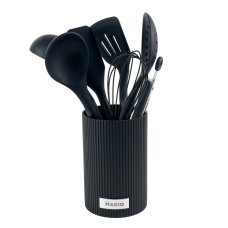 Кухонний набір MAGIO MG-1128 настільний 7 предметів силікон чорний