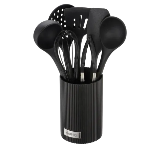 Кухонний набір MAGIO MG-1128 настільний 7 предметів силікон чорний