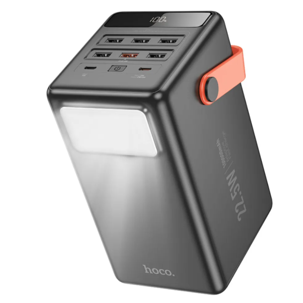 Універсальна мобільна батарея 100000 mAh Hoco J142 Surpass 22.5 W повербанк з дисплеєм чорний