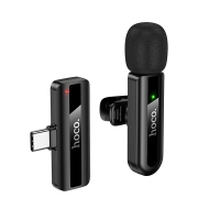 Бездротова мікрофонна система HOCO L20 Fair wireless microphone Type-C Black new