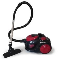 Пилосос контейнерний Rainberg RB-653TB для сухого прибирання 4200 Вт чорний з червоним