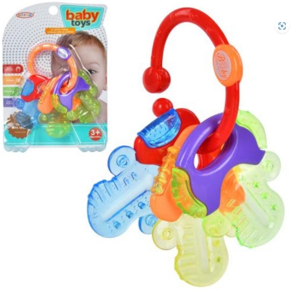 Брязкальце-гризун 12 см Ключі 8374-3 різнобарвний