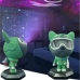 Нічник-проектор Собака Nebula Dog Projector з пультом і таймером 22 см зелений