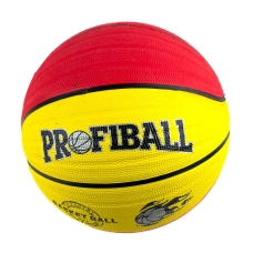 М'яч баскетбольний №7 Profiball EV3402 жовтий з червоним