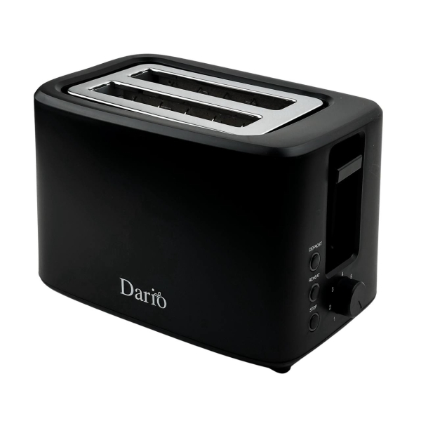 Тостер Dario DT1007 750 Вт 2 відділення чорний