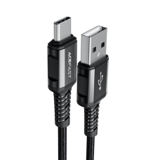 Кабель USB/Type-C 1.2 м ACEFAST С10-04 3 А чорний