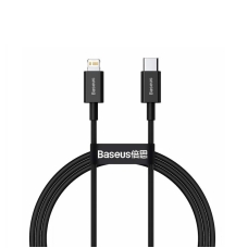 Кабель Type-C/Apple Lightning 1 м Baseus Superior 20 Вт чорний