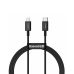 Кабель Type-C/Apple Lightning 1 м Baseus Superior 20 Вт чорний