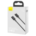 Кабель Type-C/Apple Lightning 1 м Baseus Superior 20 Вт чорний