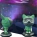 Нічник-проектор Собака Nebula Dog Projector з пультом і таймером 22 см зелений