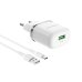 Зарядний пристрій з кабелем USB/Type-C 1 м BOROFONE ВА36А 18 W 9 V 2 А білий