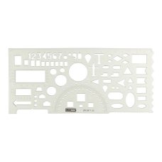 Лінійка офіцерська 20 х 9 см пластикова BuroMAX BM5871-20 прозорий