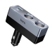 Автомобільний зарядний пристрій USB+Type-C HOCO Z65B Smart з прикурювачами 240 W чорний з сірим Автомобільний зарядний пристрій USB+Type-C HOCO Z65B Smart з прикурювачами 240 W чорний з сірим