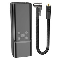 Автомобільний насос HOCO ZP7 Maddy portable smart air pump(5000mAh) Black new