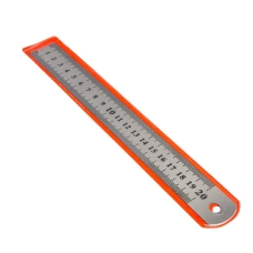 Лінійка канцелярська 20 см металева 1018-20 сріблястий