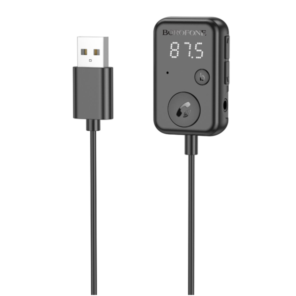 Bluetooth-ресивер BOROFONE BC49 June car USB AUX MicroSD чорний