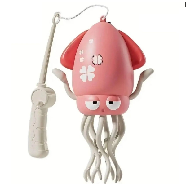 Інтерактивна іграшка Танцюючий Восьминіг зі звуковими та світловими ефектами 20 см рожевий