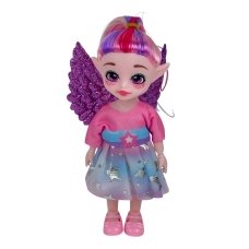 Лялька у колбі з зіллям BK490-1-2 з аксесуарами шарнірна 20 см рожевий з фіолетовим