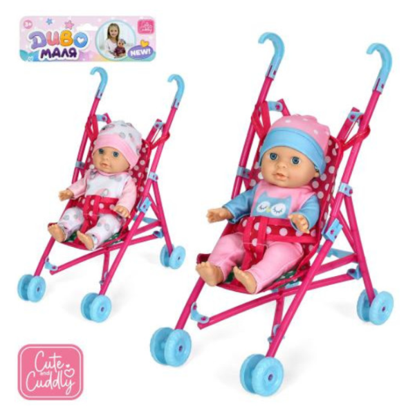 Коляска з лялькою YL2520KA-B-DM-UA new