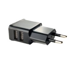 Зарядний блок живлення 2xUSB TYL-U90EWE 5 V 2 A чорний