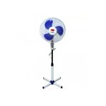 Вентилятор підлоговий Wimpex WX-1611 діаметр 41 см білий з блакитним